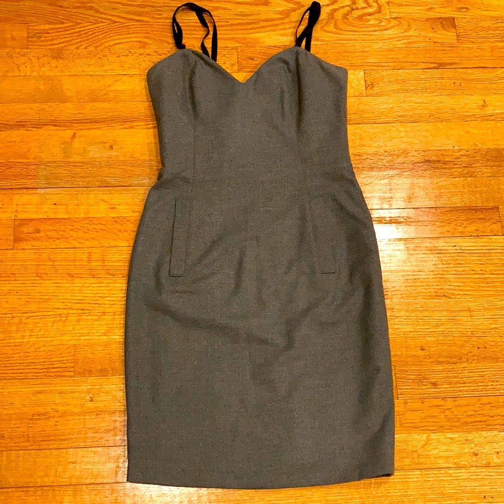 Grey gabardine fully lined Italian dress🤩